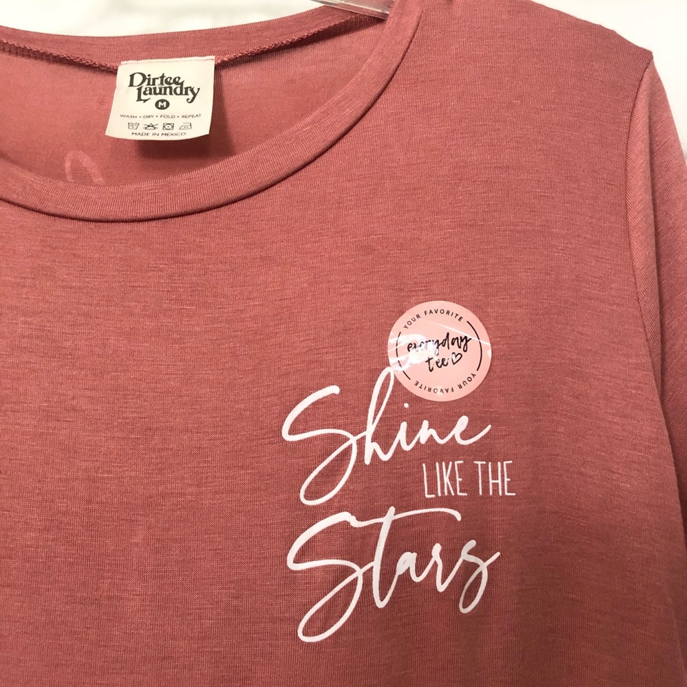 NWT Dirtee Laundry Shine Like The Stars Graphic T-Shirt